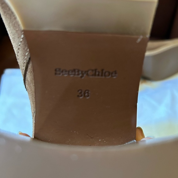 NWOB See by chloe Lyna suede Boots - Picture 10 of 13